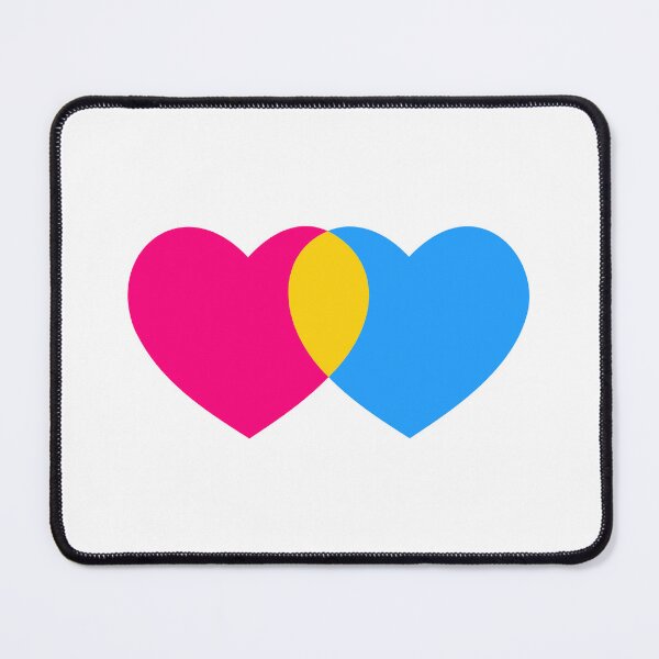 Item preview, Subtle Pan Flag Hearts Subtle Pansexual Pride designed and sold by wonderxwander.