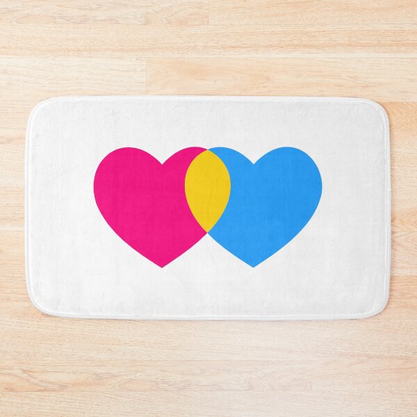 Item preview, Subtle Pan Flag Hearts Subtle Pansexual Pride designed and sold by wonderxwander.