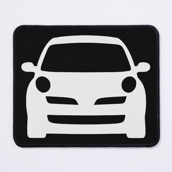 Item preview, Nissan Micra March K12 front white silhouette designed and sold by EdimDesign.