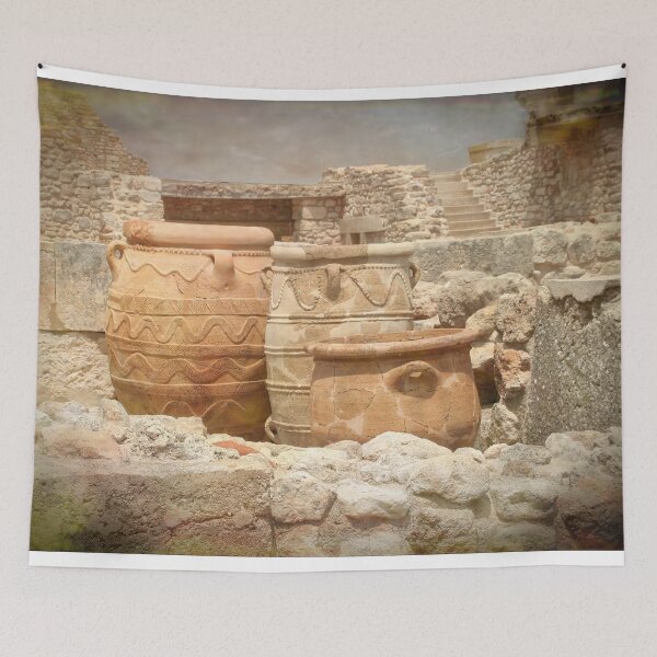 Item preview, Pots at Knossos, Crete with artistic filter designed and sold by Violaman.