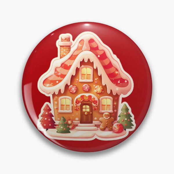 Item preview, Gingerbread house red designed and sold by AI-Only Creations.