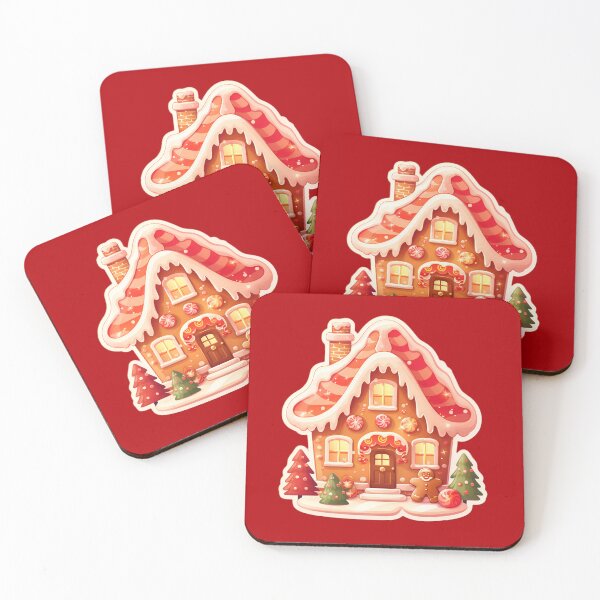 Item preview, Gingerbread house red designed and sold by AI-Only Creations.