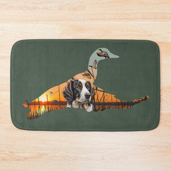 Item preview, Springer Spaniel Dog and Flying Mallards Sunrise designed and sold by LifeCrush.