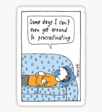 Procrastination Sticker