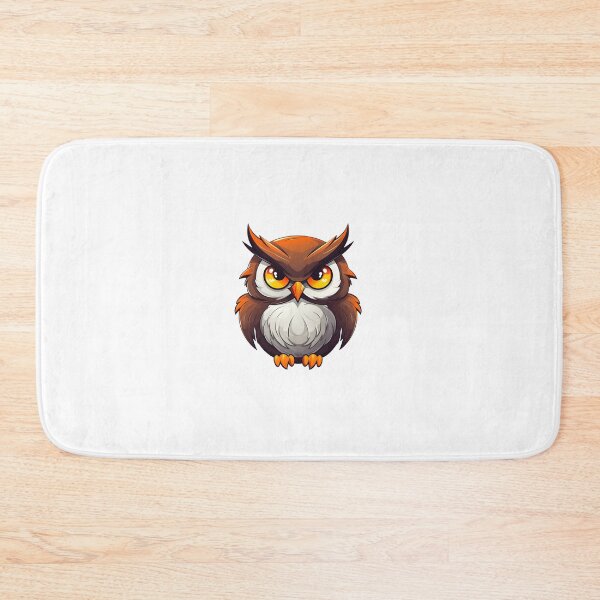 Aperçu de l'œuvre Dessin animé style hibou EDC hibou peinture dessin logo autocollant, arts muraux, impressions d'art et plus encore créée et vendue par Kevin Lou.