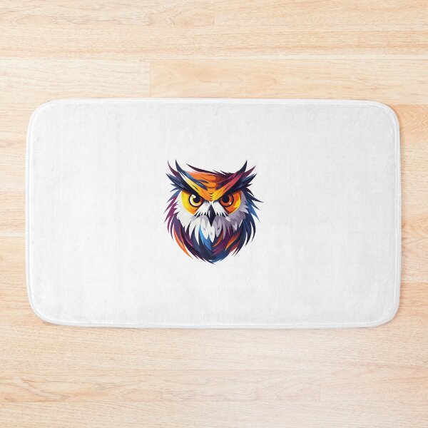 Aperçu de l'œuvre Dessin animé style hibou EDC hibou peinture dessin logo autocollant, arts muraux, impressions d'art et plus encore créée et vendue par Kevin Lou.
