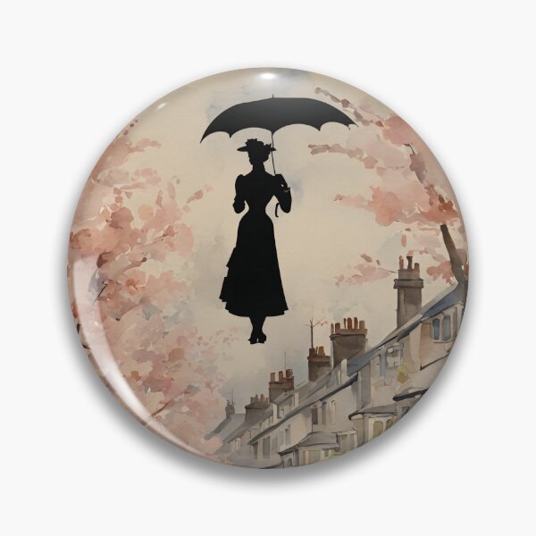Item preview,  Mary Poppins Floating Above Cherry Tree Lane  designed and sold by stargazerhill.