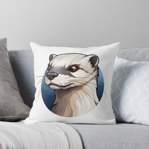 Item preview, Cartoon Style Mink Painting Drawing Logo Sticker, wall arts, Art Prints and More designed and sold by Kevin Lou.