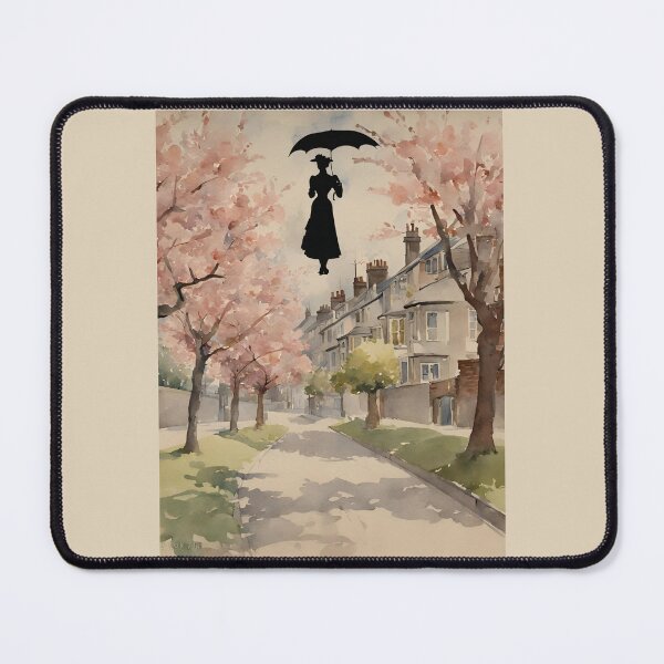 Item preview,  Mary Poppins Floating Above Cherry Tree Lane  designed and sold by stargazerhill.