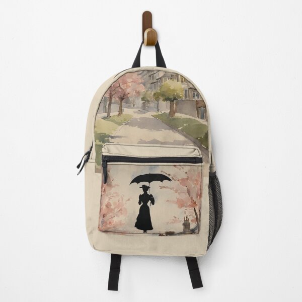 Item preview, Mary Poppins Floating Above Cherry Tree Lane designed and sold by stargazerhill.
