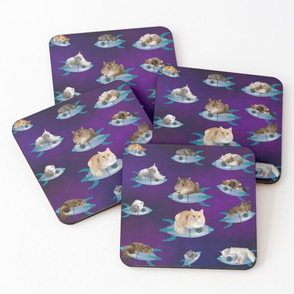 Item preview, Cats on spaceships designed and sold by TicaCreations.
