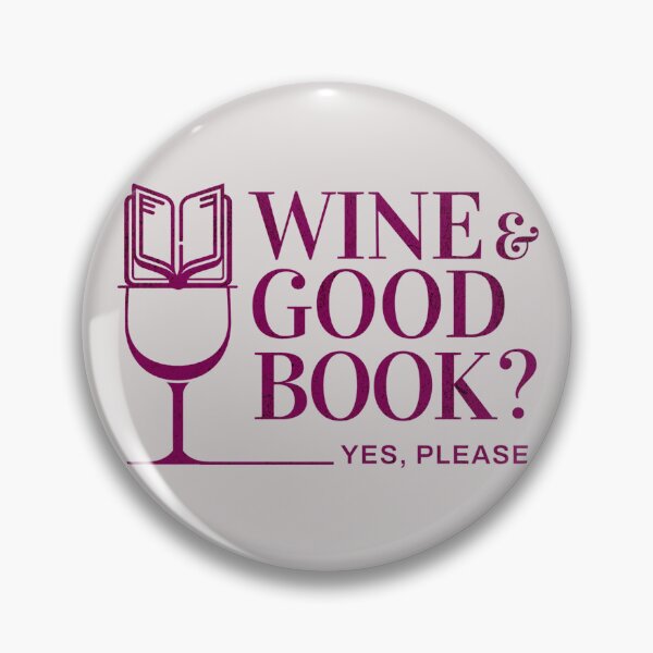 Item preview, Wine and good Book? Yes, please designed and sold by KlaudiDesignArt.
