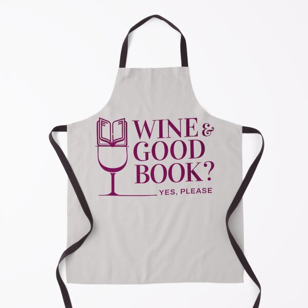 Item preview, Wine and good Book? Yes, please designed and sold by KlaudiDesignArt.