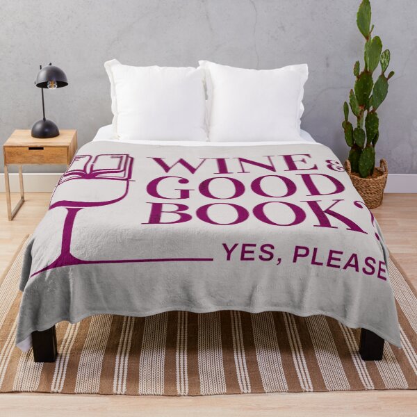 Item preview, Wine and good Book? Yes, please designed and sold by KlaudiDesignArt.