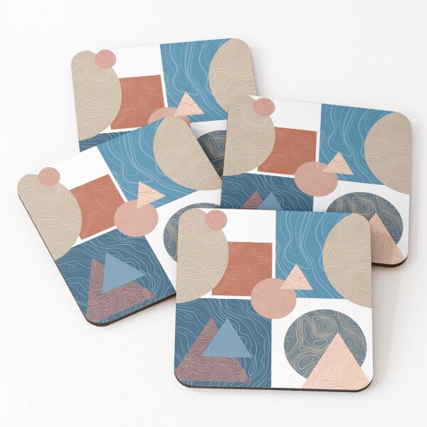Item preview, Irregular contour repeating abstract pattern designed and sold by ModernAndFunky.