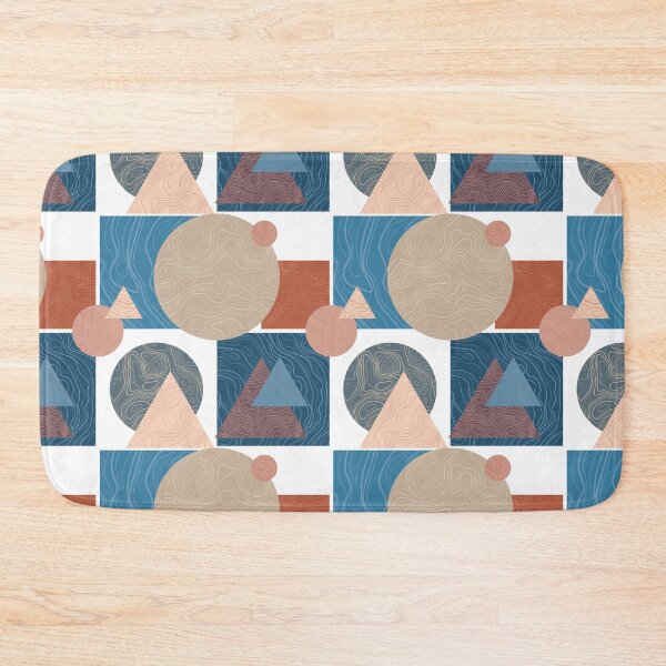 Item preview, Irregular contour repeating abstract pattern designed and sold by ModernAndFunky.