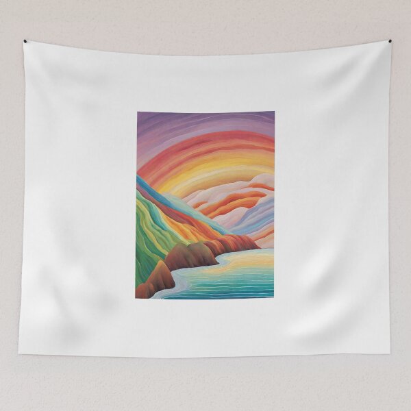 Item preview, rainbow landscape designed and sold by Periush.