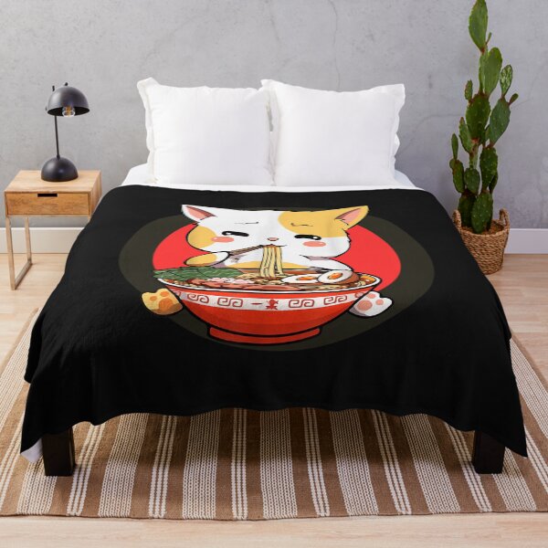 Item preview, Curious Cat Eating Ramen designed and sold by ChibiCollectors.