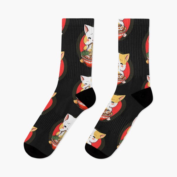 Item preview, Curious Cat Eating Ramen  designed and sold by ChibiCollectors.