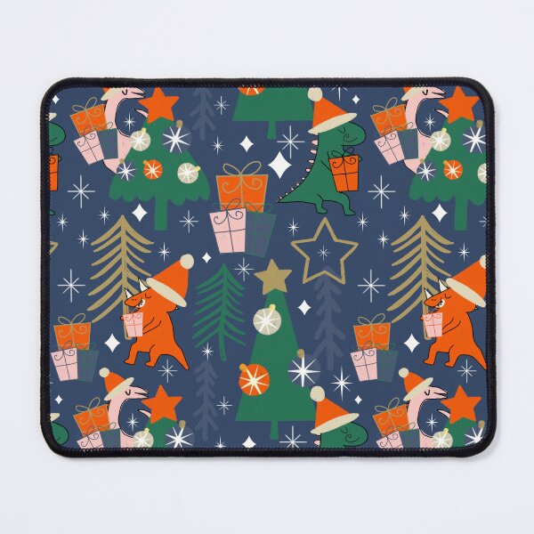 Item preview, Dinosaur Christmas Party Blue designed and sold by susycosta.