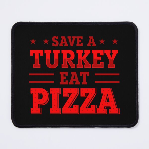 Item preview, red thanksgiving save turkey pizza  designed and sold by Gossip Rag.