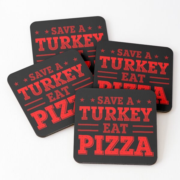 Item preview, red thanksgiving save turkey pizza  designed and sold by Gossip Rag.
