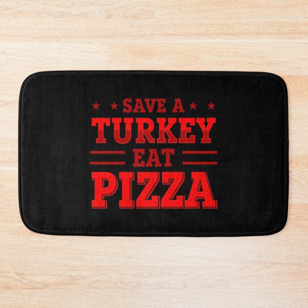 Item preview, red thanksgiving save turkey pizza  designed and sold by Gossip Rag.