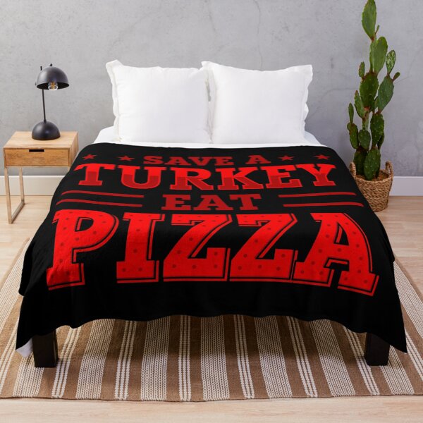 Item preview, red thanksgiving save turkey pizza  designed and sold by Gossip Rag.