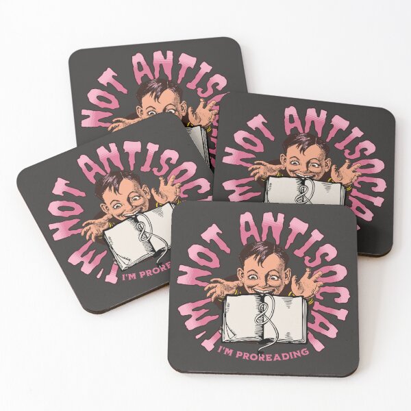Item preview, I'm not antisocial, I'm pro - reading designed and sold by KlaudiDesignArt.