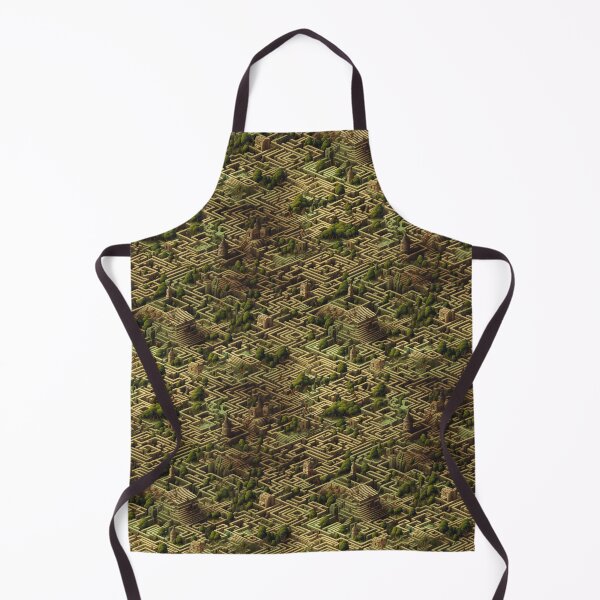 Item preview, Maze: Green Fantasy City Pattern 3 designed and sold by 4TeeToo.