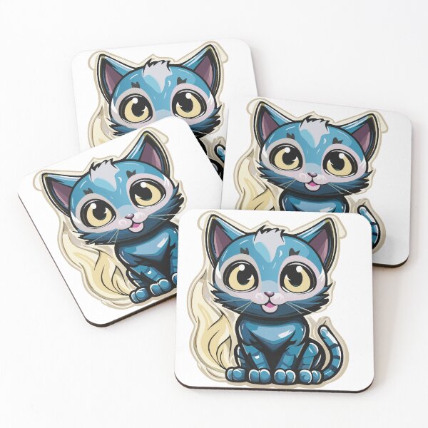 Item preview, Smiling blue kitten designed and sold by Jonasczm.