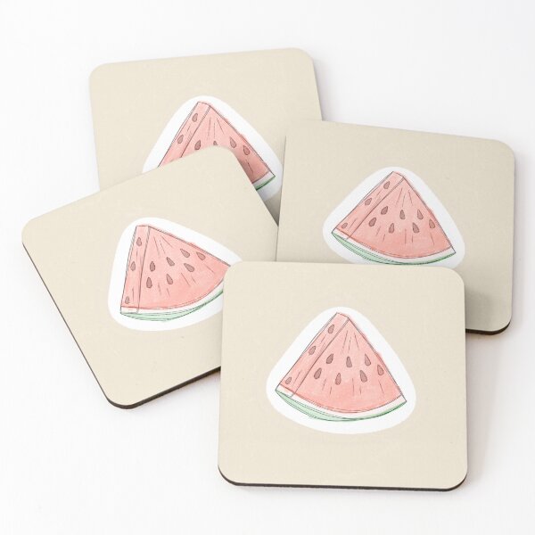 Item preview, juicy watermelon Cartoon funny sticker in comic style with contour. Decoration for greeting cards, posters and prints for clothes, flyers, emblems. designed and sold by Sunshine2504.