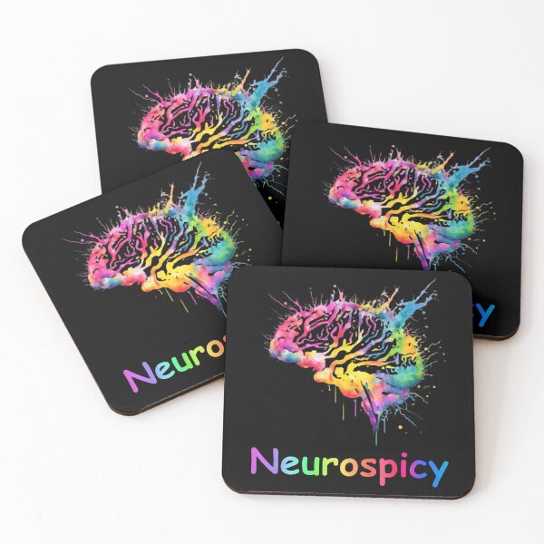 Item preview, Neurospicy , colorful brain designed and sold by KHWD.