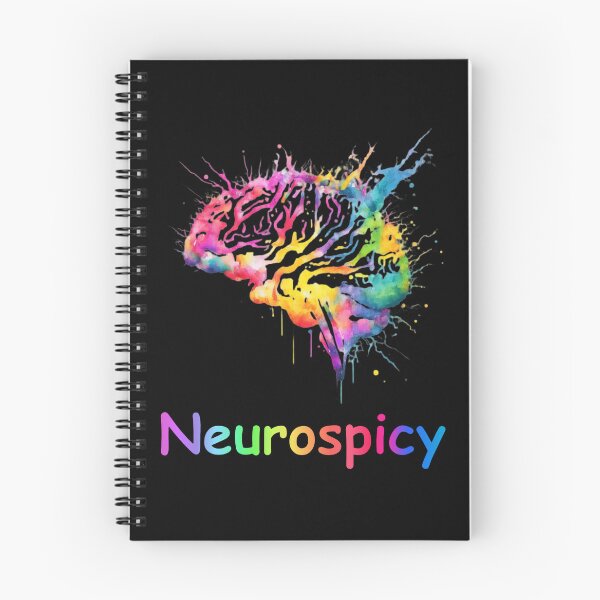 Item preview, Neurospicy, cerebro colorido designed and sold by KHWD.