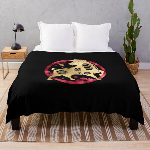 Item preview, Year of the Ox | Happy Chinese New Year | Lunar New Year | Gold and Red designed and sold by StarryHeavens.