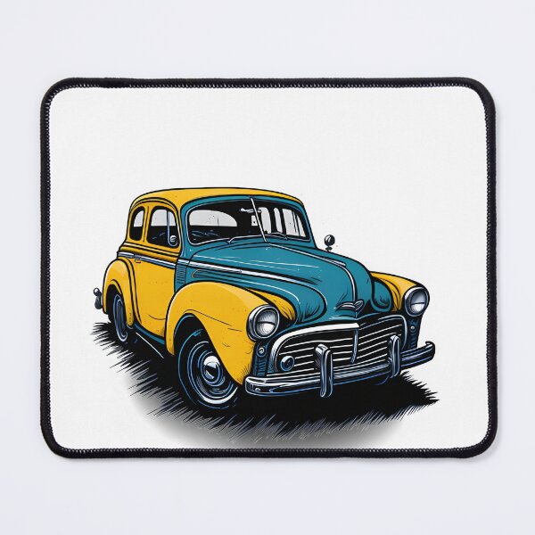 Item preview, Vintage classic Yellow Green car  designed and sold by ReyyShop.