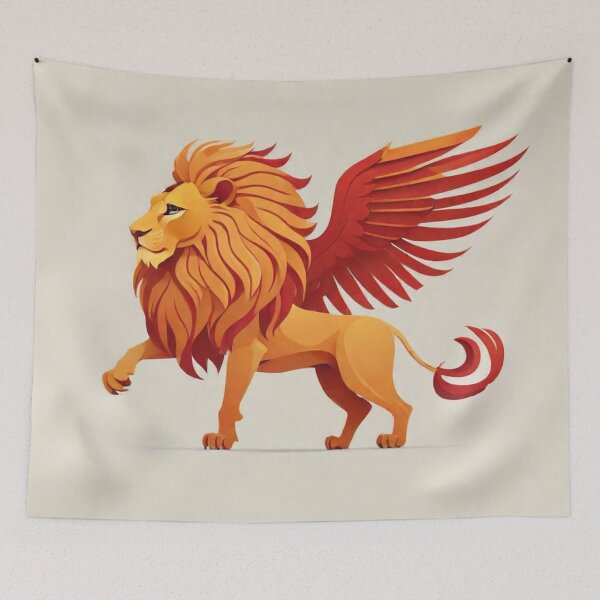 Item preview, The Winged Lion 17 designed and sold by AIfolklore.