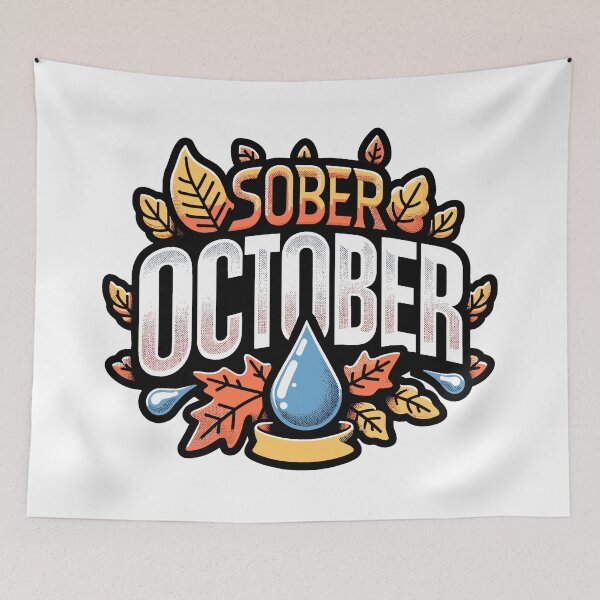 Item preview, Sober October Autumn not Drinking designed and sold by ElLocoMus.