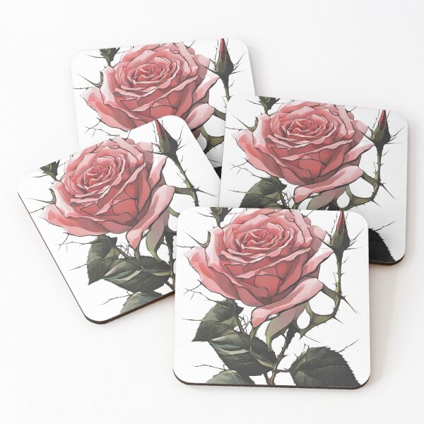 Item preview, rose flower with thorns designed and sold by Periush.
