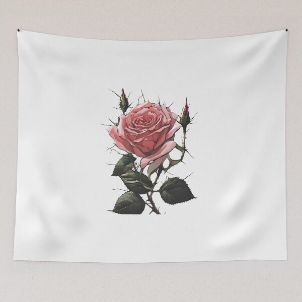 Item preview, rose flower with thorns designed and sold by Periush.