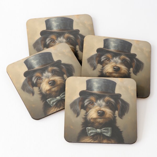 Item preview, dog with hat and bow #2 designed and sold by Kirollos9.
