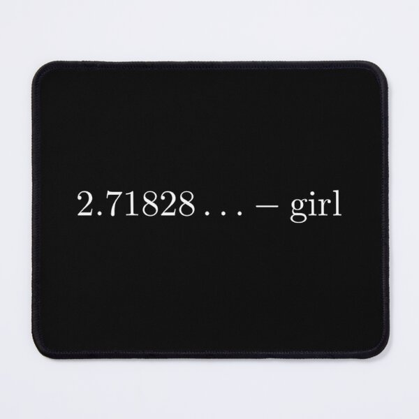 Item preview, e-girl math joke 2 number 2,71828 white color latex designed and sold by xiape.