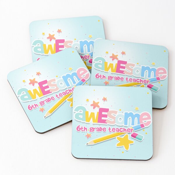 Item preview, Awesome 6th grade Teacher,  6th grade Teacher gift, Appreciation Gift, Thank you gift designed and sold by MAKEtoFIT.