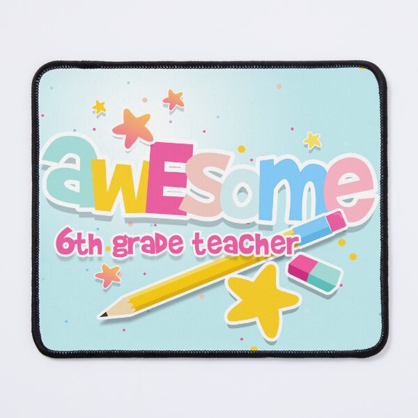 Item preview, Awesome 6th grade Teacher,  6th grade Teacher gift, Appreciation Gift, Thank you gift designed and sold by MAKEtoFIT.