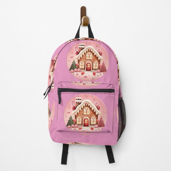 Item preview, Gingerbread house pink designed and sold by AI-Only Creations.