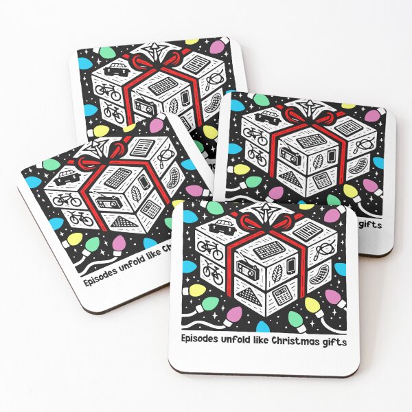 Item preview, Stranger Things episodes unfold like Christmas gifts - surprises, plot twists, and the battle of good versus evil designed and sold by Tabu Touch.