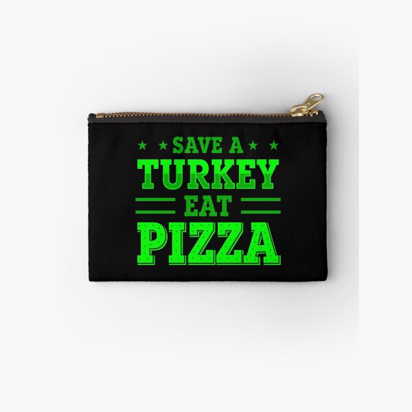 Item preview, green thanksgiving save turkey pizza  designed and sold by Gossip Rag.