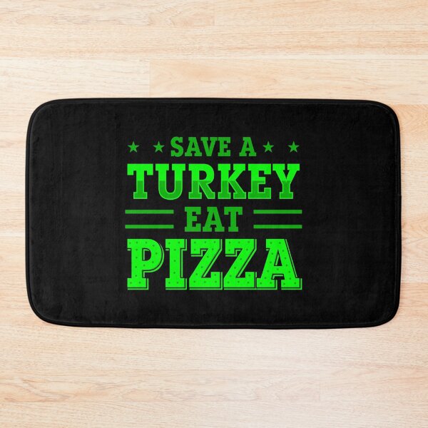 Item preview, green thanksgiving save turkey pizza  designed and sold by Gossip Rag.