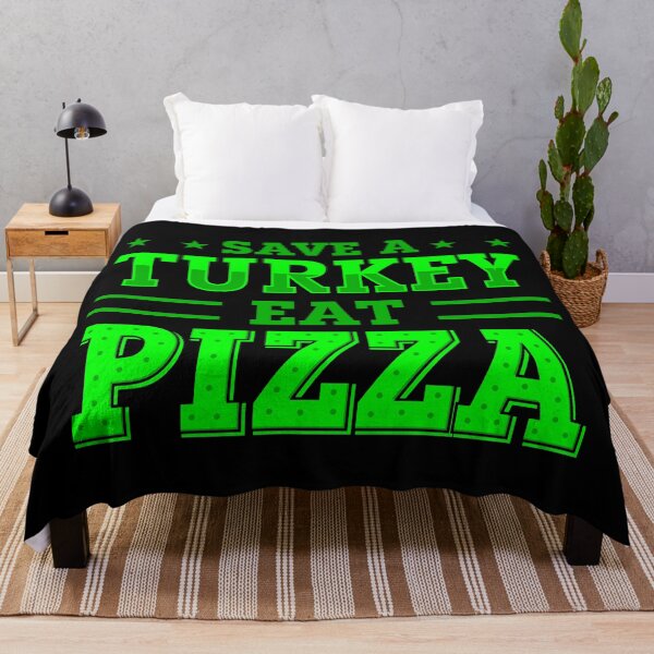 Item preview, green thanksgiving save turkey pizza  designed and sold by Gossip Rag.