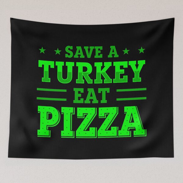 Item preview, green thanksgiving save turkey pizza  designed and sold by Gossip Rag.